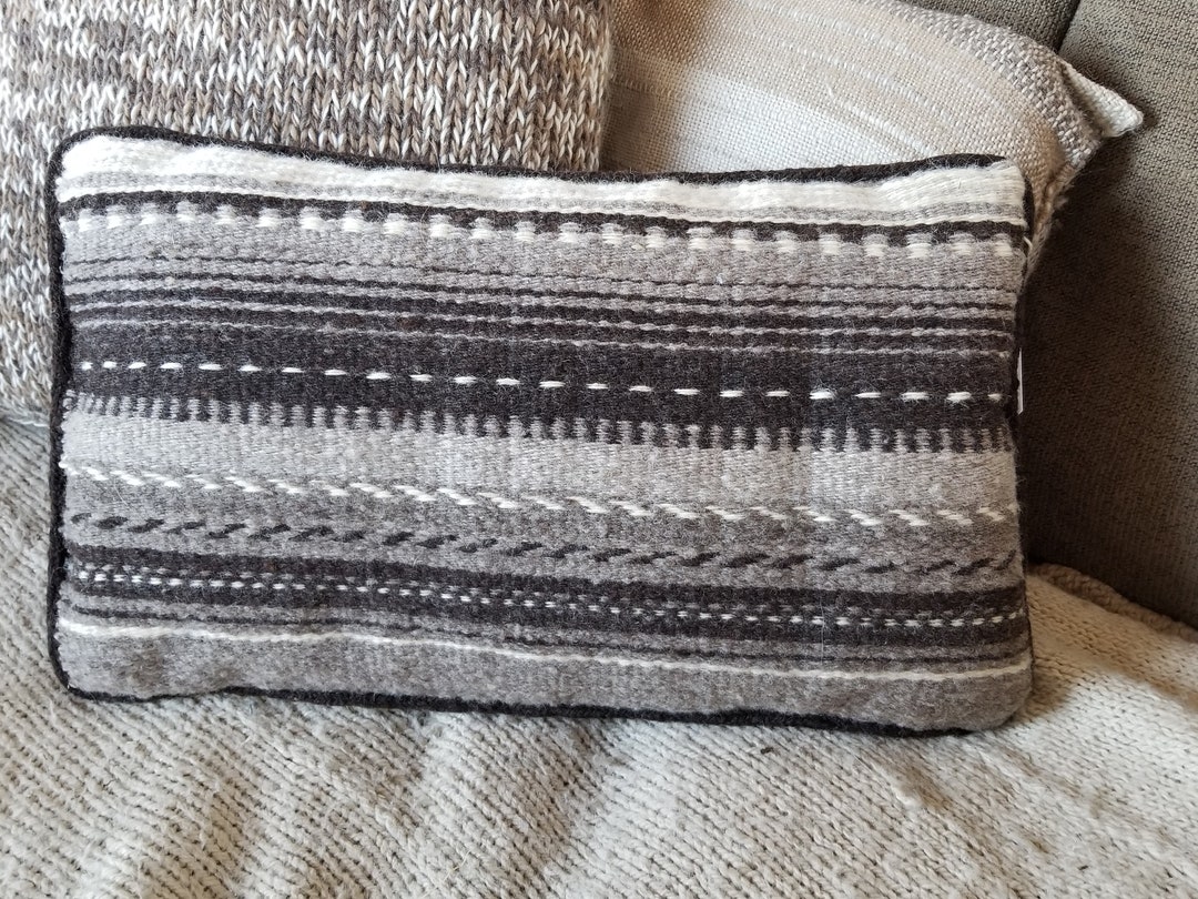 Handwoven Natural Lumbar Pillow Etsy