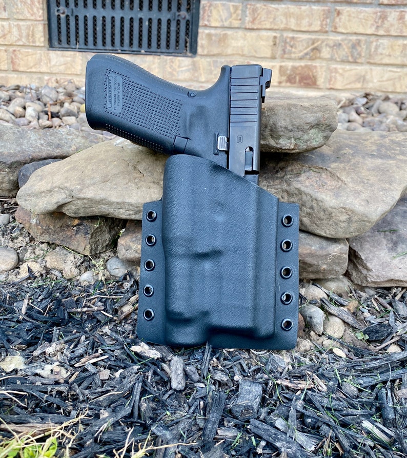 Glock 17/19 OWB Kydex Holster Optic Cut with Olight PLPro Etsy