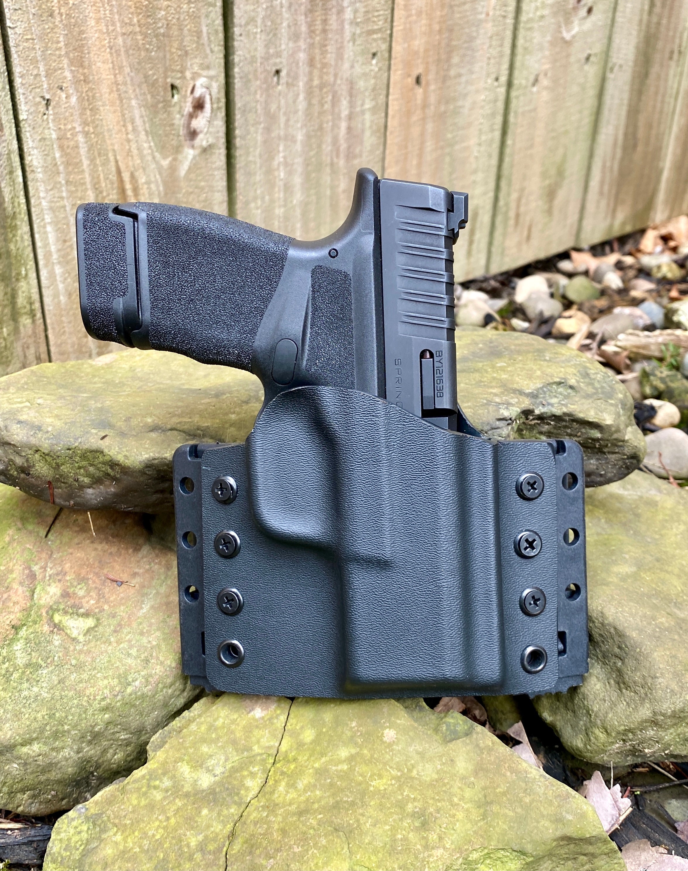 Springfield Hellcat OWB Kydex Holster Optic Cut with combat Etsy