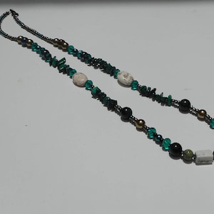 Beaded Necklace,Womens Jewelry,Jewelry,Womens Fashion,Gemstone Necklace,Green Necklace,Gift for Her,Malakite Necklace,Casual Necklace