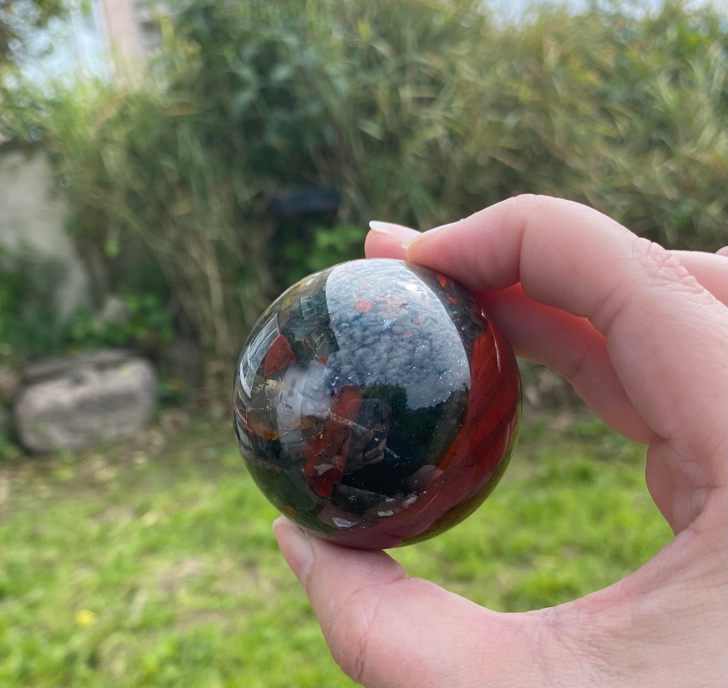 Seftonite Aka Vulcans Jasper or African Bloodstone Sphere 50mm Etsy UK