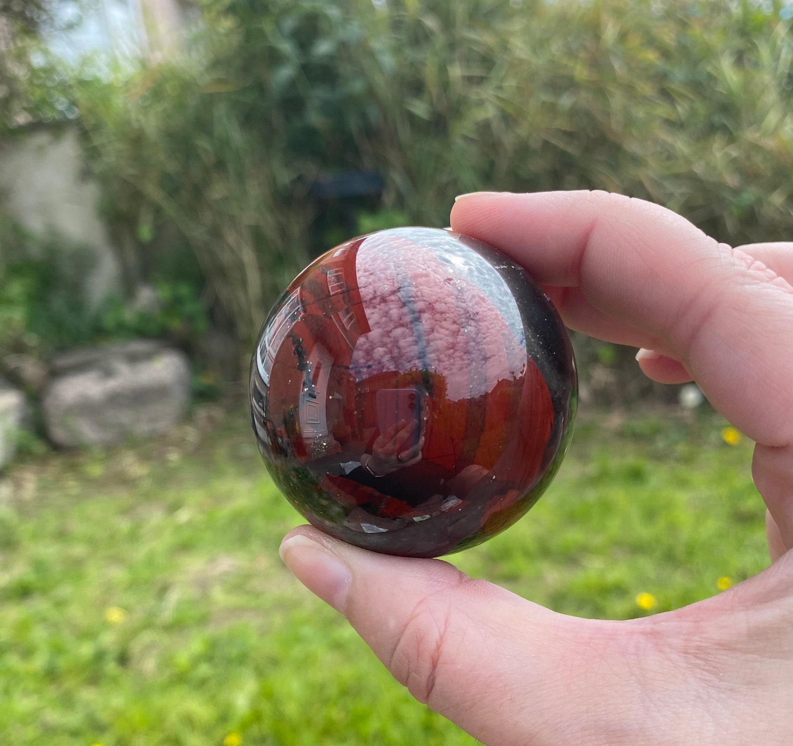 Seftonite Aka Vulcans Jasper or African Bloodstone Sphere 50mm Etsy UK