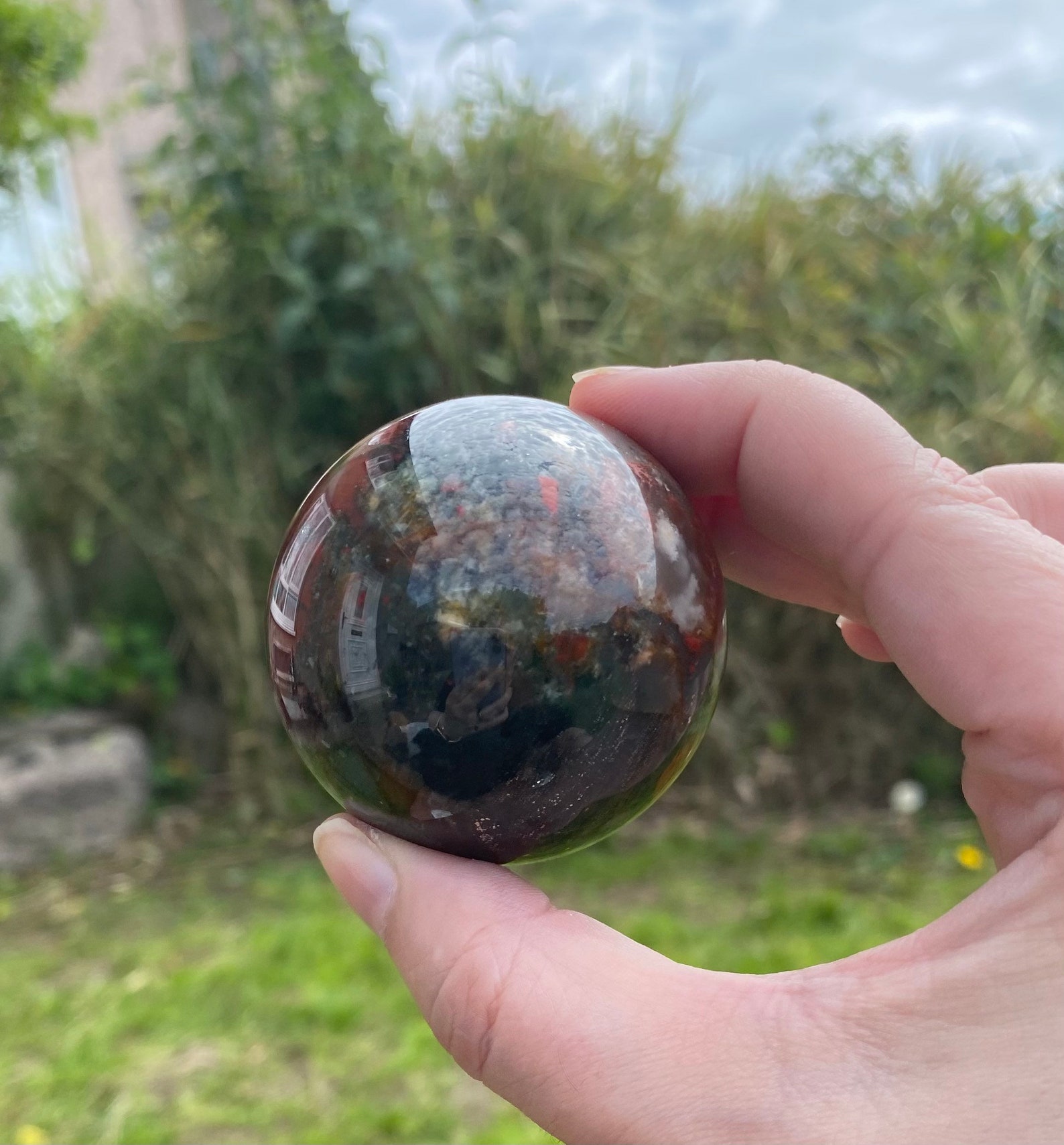 Seftonite Aka Vulcans Jasper or African Bloodstone Sphere 50mm Etsy UK