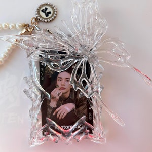 Porte-cartes photo transparent | Porte-cartes photo Kpop | Support pour PC chromé | Reliure pour cartes photo | Cadeau pour les fans de Kpop | support kpop
