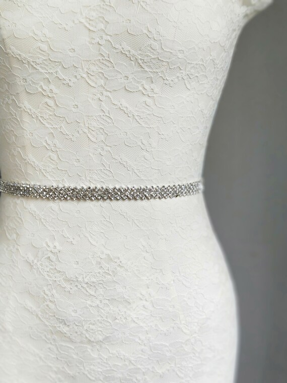 silver bridesmaid belt