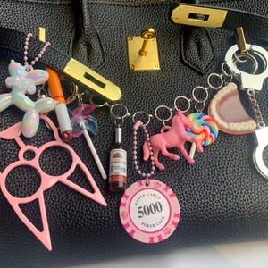 Personalized charm keychains, pendant keychains, bag charms, personalized bag charm,Make Your Own Keychain, Custom Bag Charm, Bag Charm