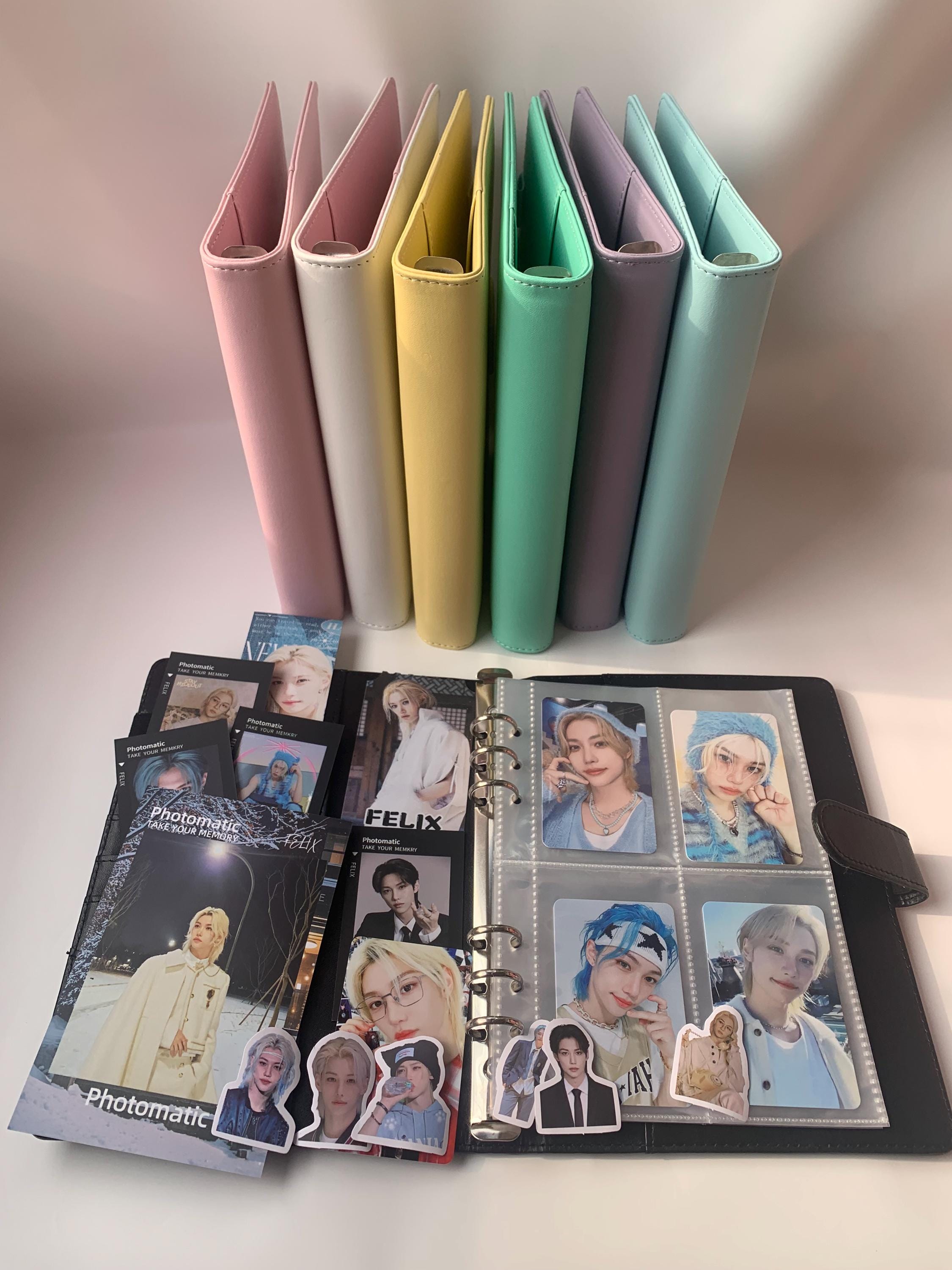 kpop card binder A5 Leather Kpop Photocard Binder