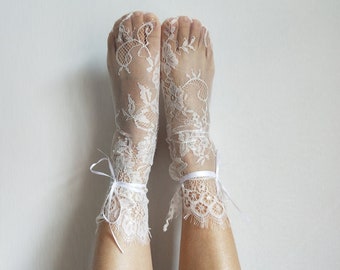 Lace white Tulle Socks| Free ship