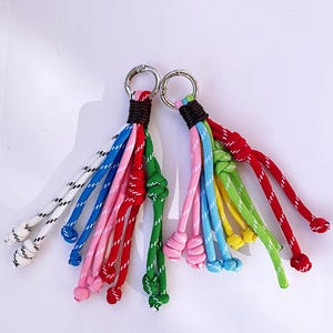 2025 New Y2k Rope Purese Charm Bag Keychain Accessories，Cool Knot Rope Bag Charms For Purse,Stylish Bag Charm，Bag Charm,Bag Charms