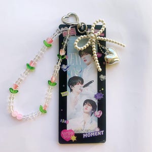 Custom Acrylic mini Photocard holder | Korean style Keychain | Id Badge | PC Holder | Photocard Keychain | ID Card Holder | photocard Holder