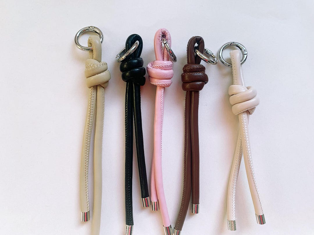Keychain Y2k Rope Y2k PU Rope Purese Charm Bag Keychain Accessories,leather Rope Bag ...