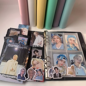 Reliure pour cartes photo A5 Kpop | Reliure photo | Reliure Kpop | Porte-cartes photo | Album de cartes-photos | Carte photo Kpop | Reliure PC|Cadeau pour elle|Cadeau