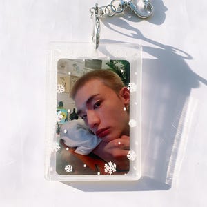 Custom Acrylic mini Photocard holder | Korean style Keychain | Id Badge | PC Holder | Photocard Keychain | ID Card Holder | photocard Holder