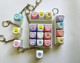SKZOO Plush Keychain, Stray Kids Keycap Charm
