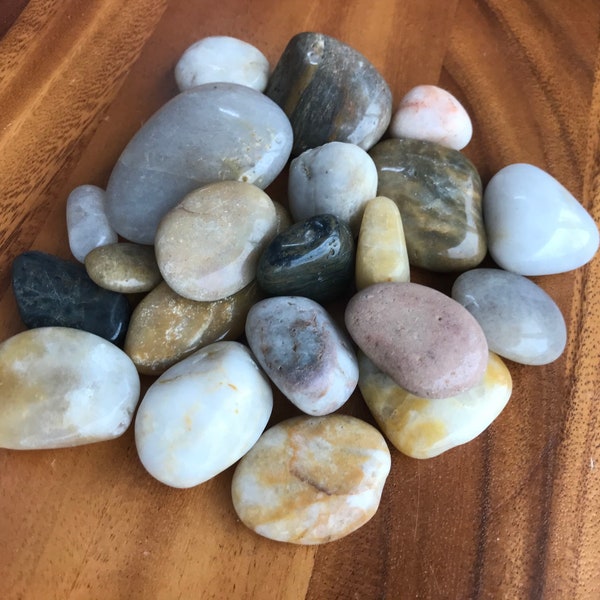 Lucky Stones River Rocks from India 1 One Pound Bulk Wholesale Lot