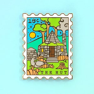 The Hut Enamel Pin: Wizardry Stamp Pin