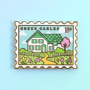 Anne of Green Gables Enamel Pin - Anne With an E Pin - Anne Shirley Pin - Avonlea Pin - Book Enamel Pin - Book Pins Reading Pin - Lapel Pin