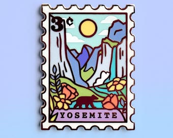 Yosemite Enamel Pin: Pastel National Park Travel Souvenir