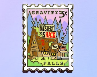Gravity Falls Enamel Pin - Stamp Pin - Cute Pin - The Mystery Shack Pin - Stamp Enamel Pin - Cartoon Pin - Lapel Pin - Pastel Pin - Gruncle