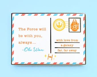 Postcard Enamel Pins: Bookish Gifts