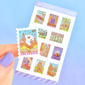 Magischer Aufkleber Bogen, Aufkleber Bogen, süsse Aufkleber, Kawaii Sticker, Klebeband, für Stempel, Scrapbooking
