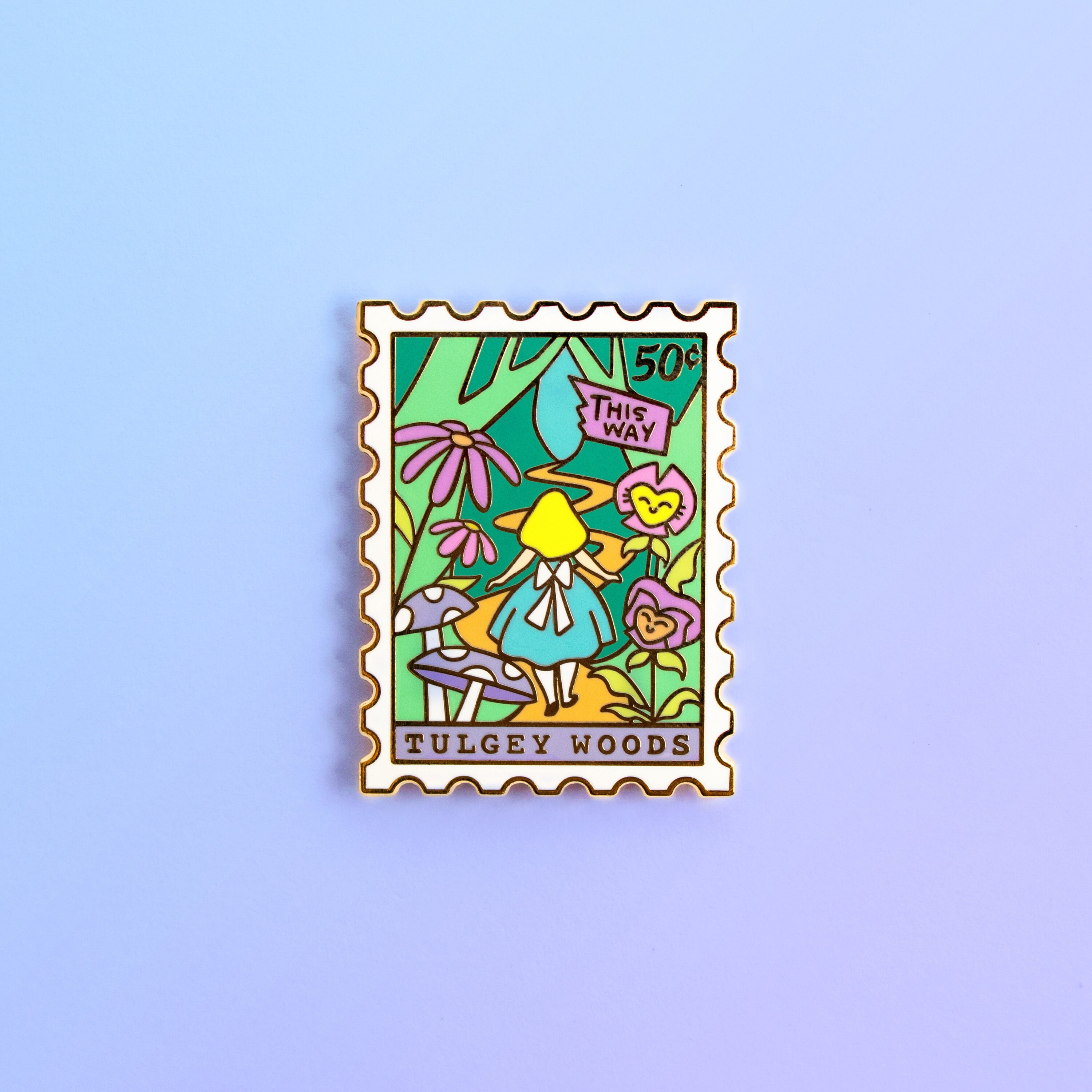 Tulgey Woods Enamel Pin - Wonderland Pin - Magical Pins - Stamp Ename…