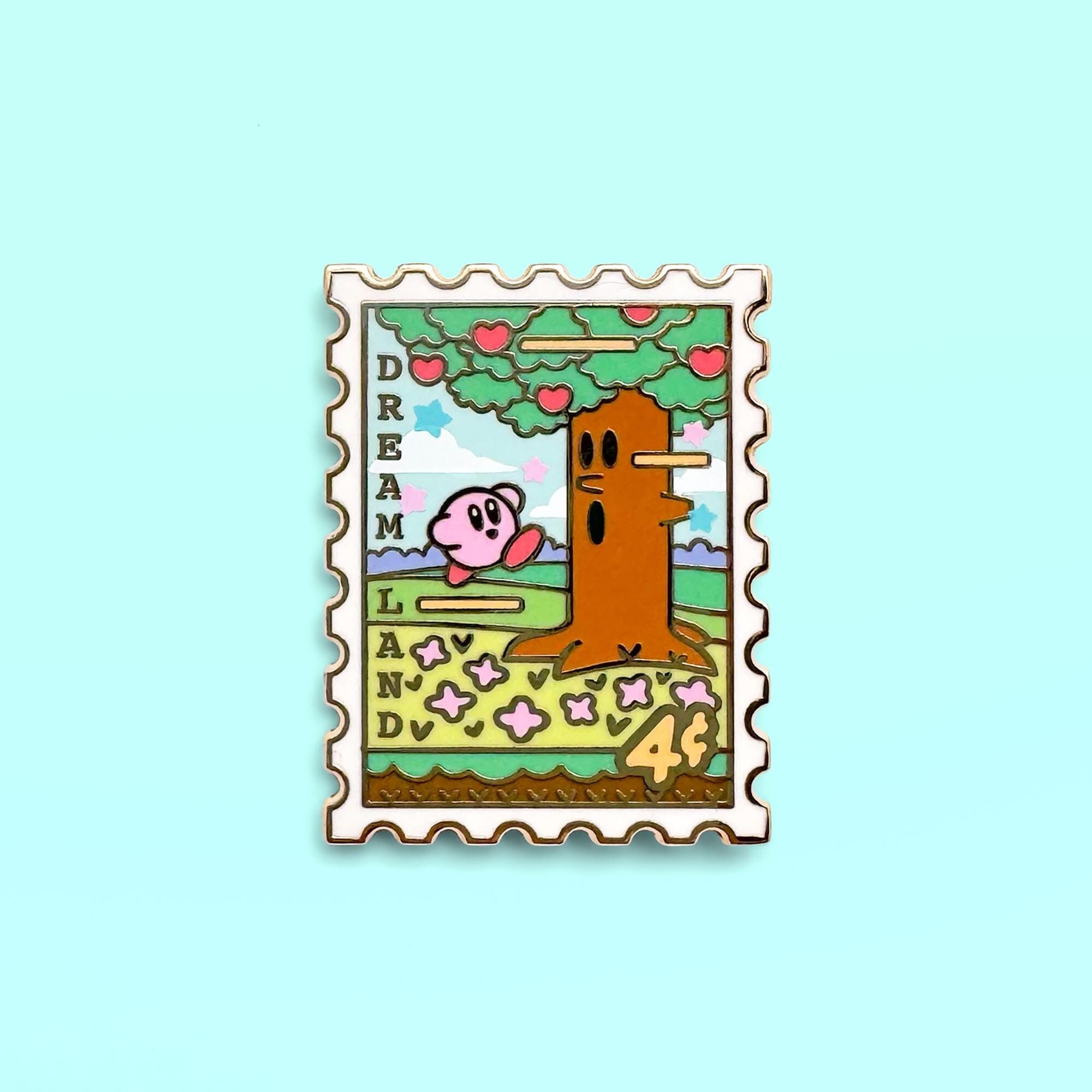 Spilla smaltata Dream Land Stamp: spilla kawaii retrò da giocatore