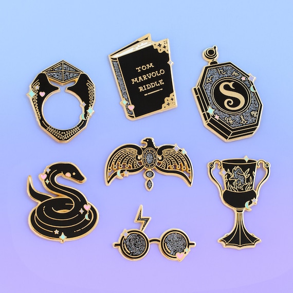 Dark Magical Objects Enamel Pin Set Magic Enamel Pin Wizard Pin