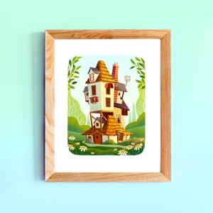 The Burrow Art Print: Magical Home Illustration (8x10)