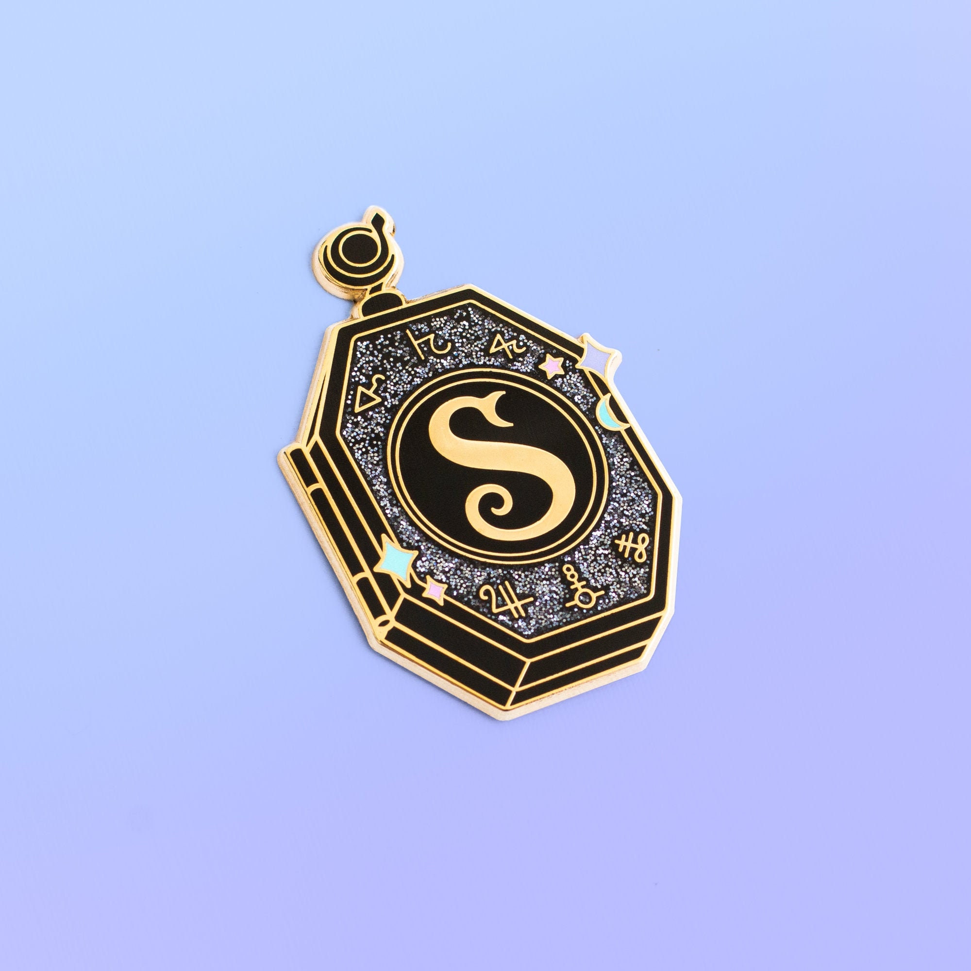 The Locket Enamel Pin - Magic Enamel Pin - Wizard Pin - Book Lover Pi…