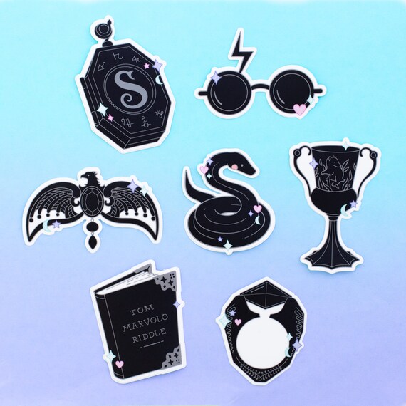 Dark Magic Vinyl Stickers Magic Stickers Wizard Stickers Etsy