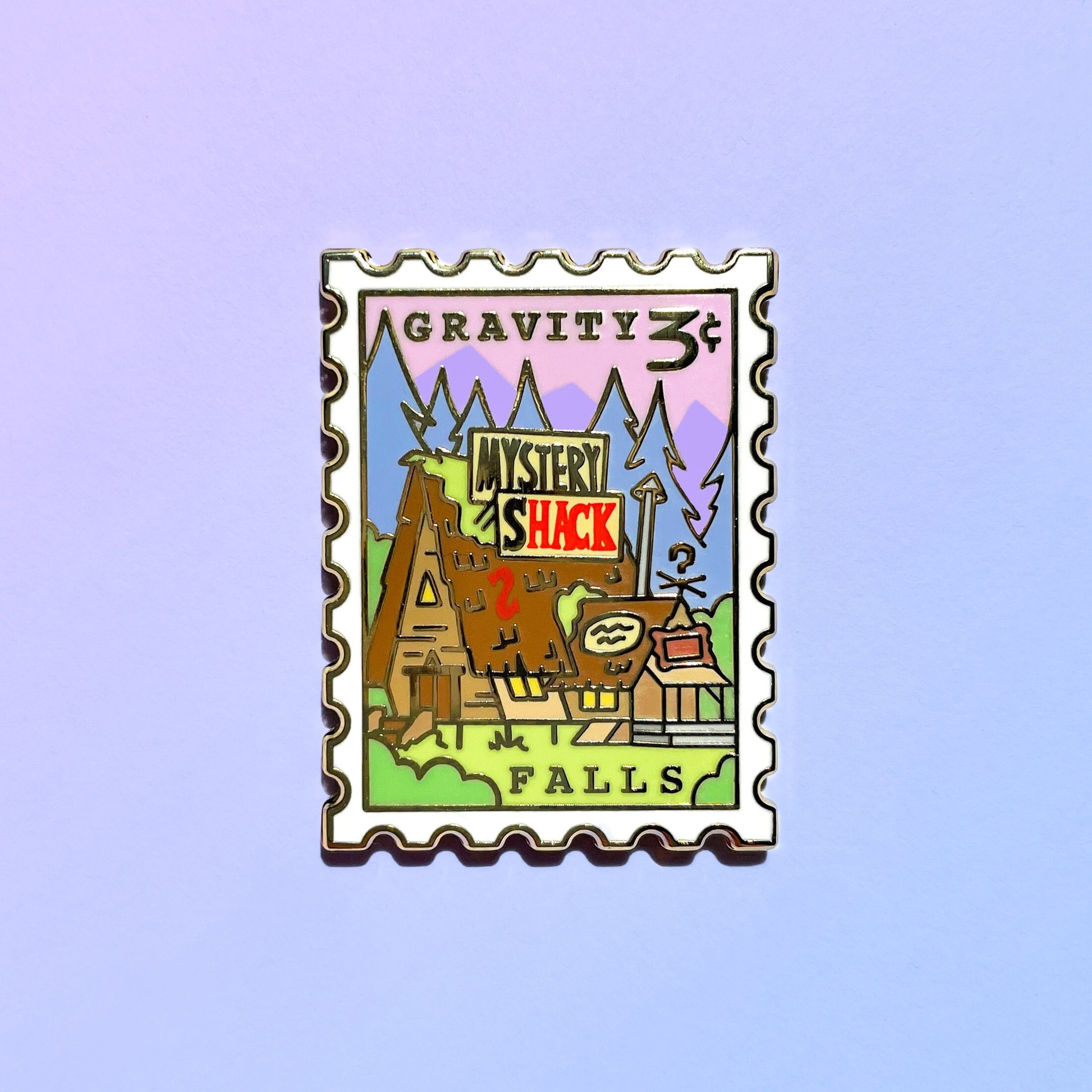 Gravity Falls Enamel Pin - Stamp Pin - Cute Pin - The Mystery Shack Pin - Stamp Enamel Pin - Cartoon Pin - Lapel Pin - Pastel Pin - Gruncle