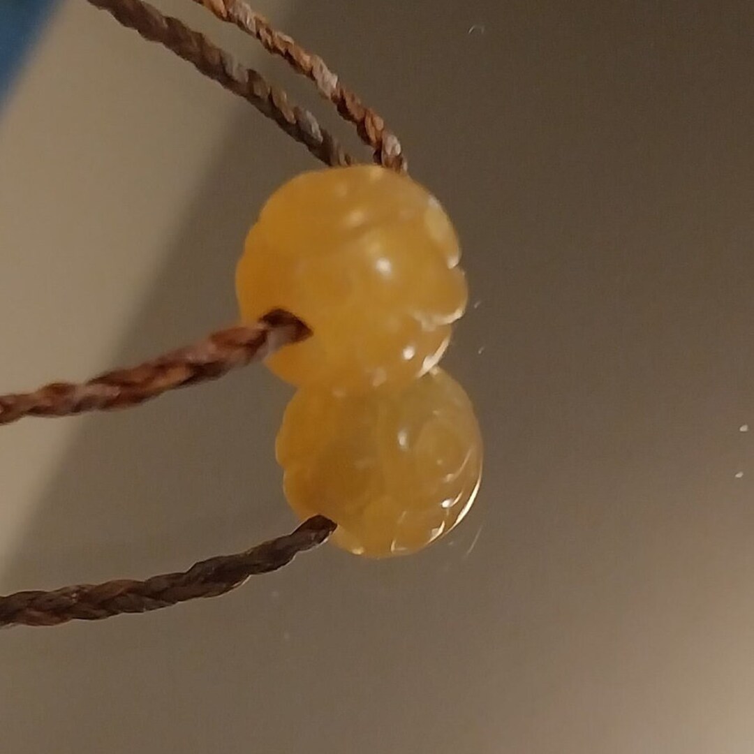 Hand Carved Ootsa Lake Apricot Quartz Bead. Etsy