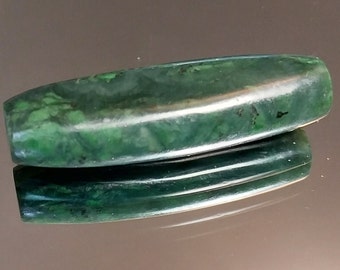 Hand Carved Canadian Nephrite Jade Bead.