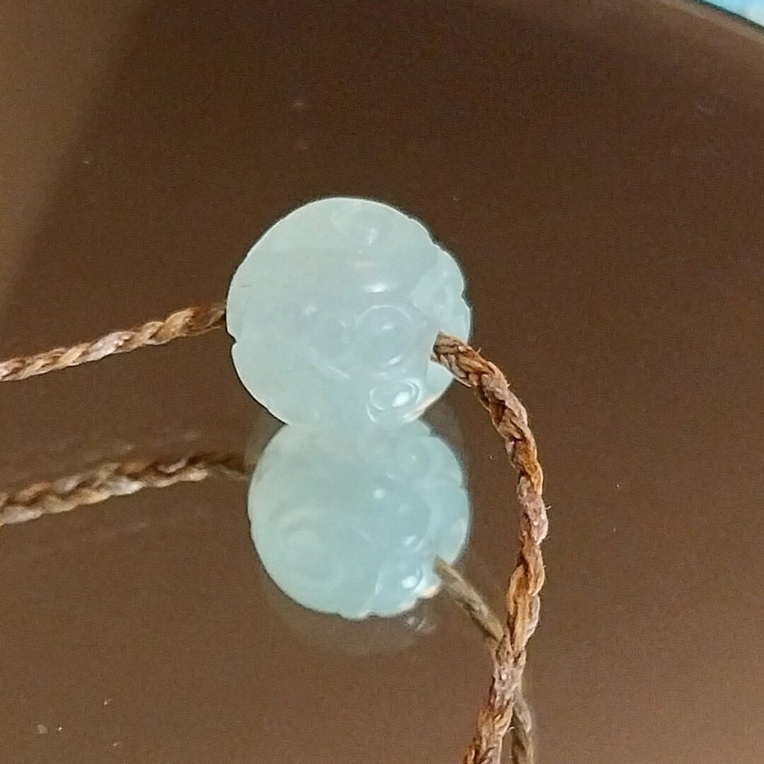 Hand Carved Ootsa Lake Mint Green Quartz Bead. Etsy