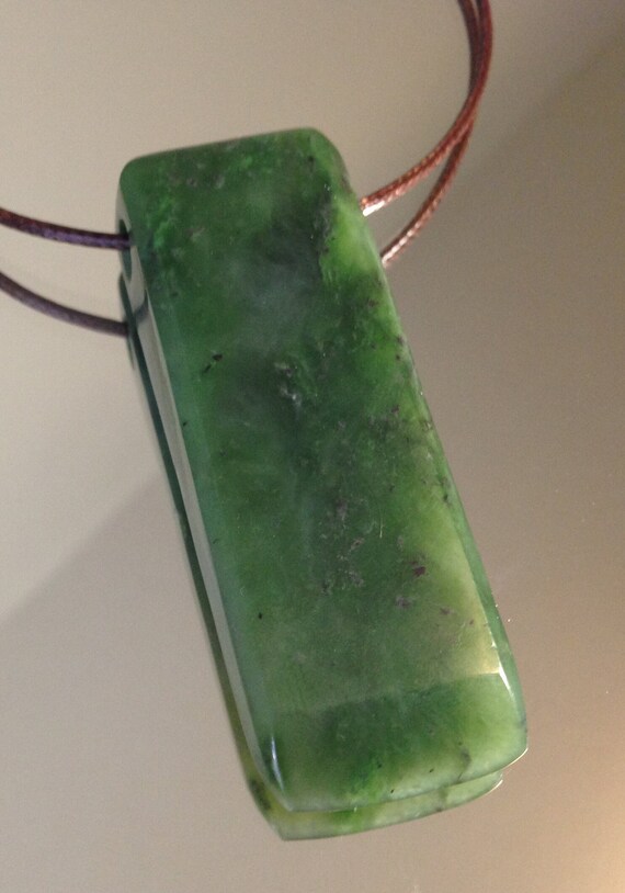 Hand Carved Dease Lake Nephrite Jade Pendant Bead. Etsy