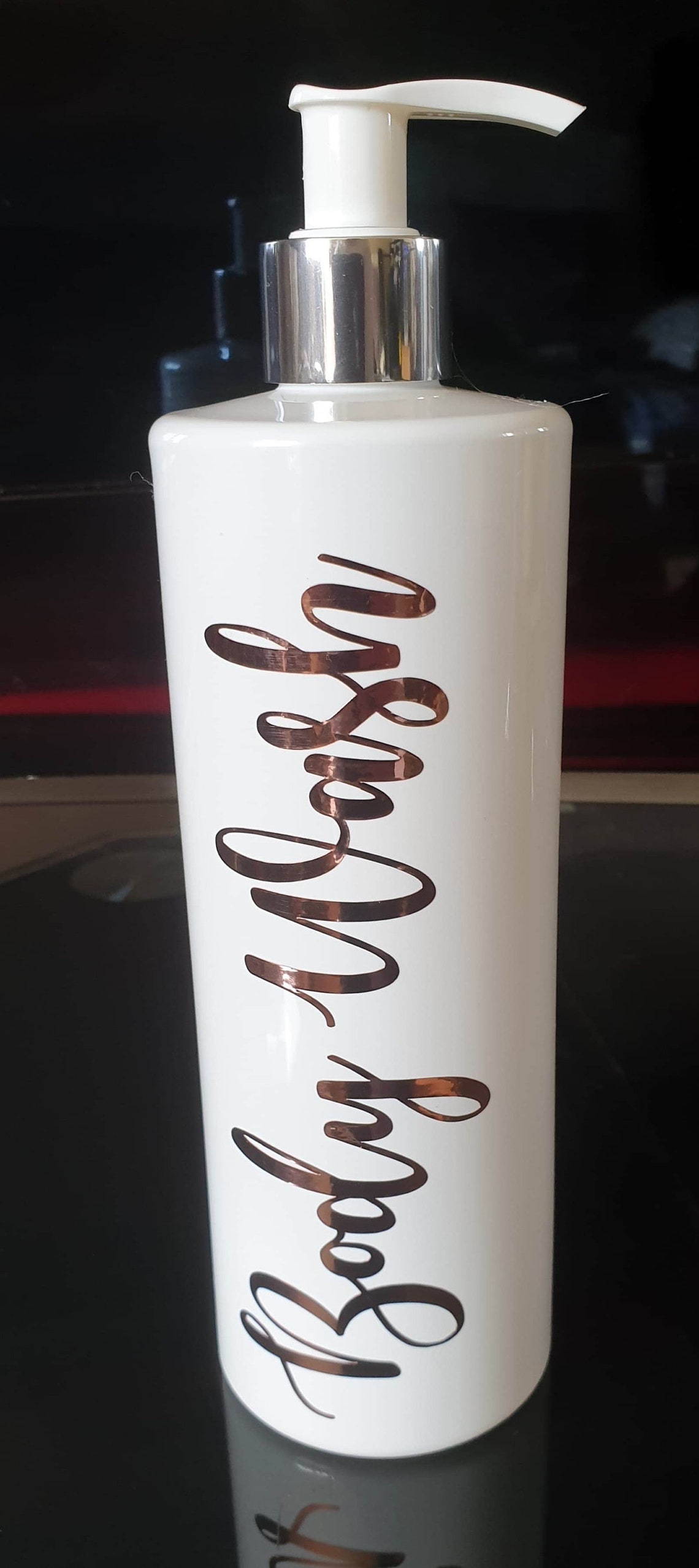 500ml White Pump Bottle With Vinyl Decal Mrs Hinch Bathroom Etsy