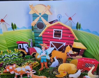 Instant Fairy Garden, Fantastic Fairy Farm Life-Jonathan The Farmer Fairy, Digital Download, Magical Fairy Garden, DIY, Crafts, Birthday