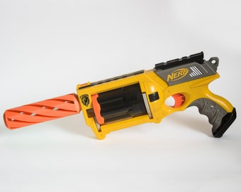 6" Spiral Suppressor Silencer Mod for Nerf Maverick