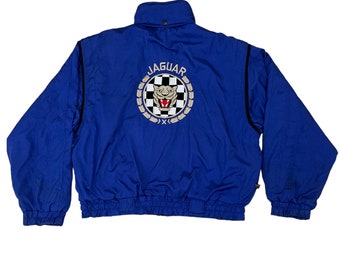 Vintage Style Auto Racing Team Jaguar Jacket