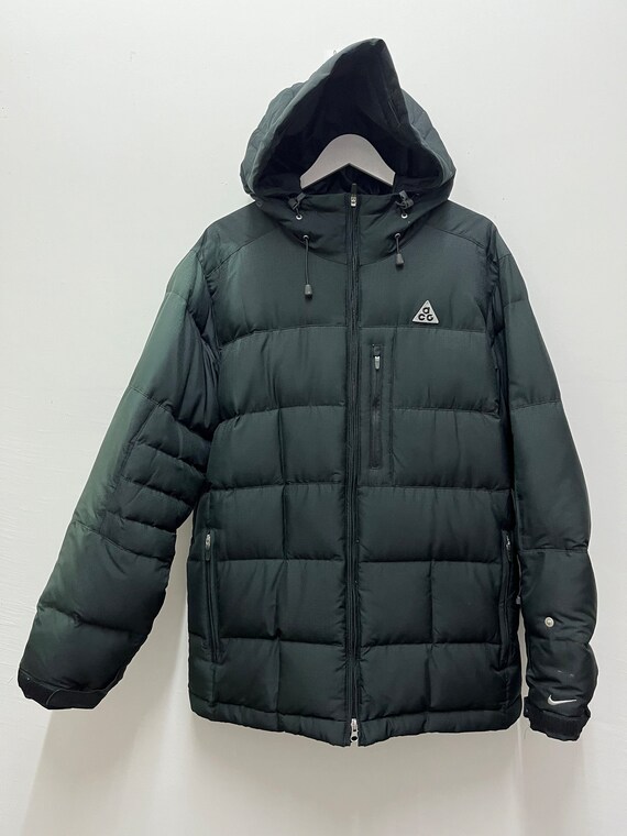 Vintage 00s Nike ACG Puffer Down Jacket Goose Hoodie With 