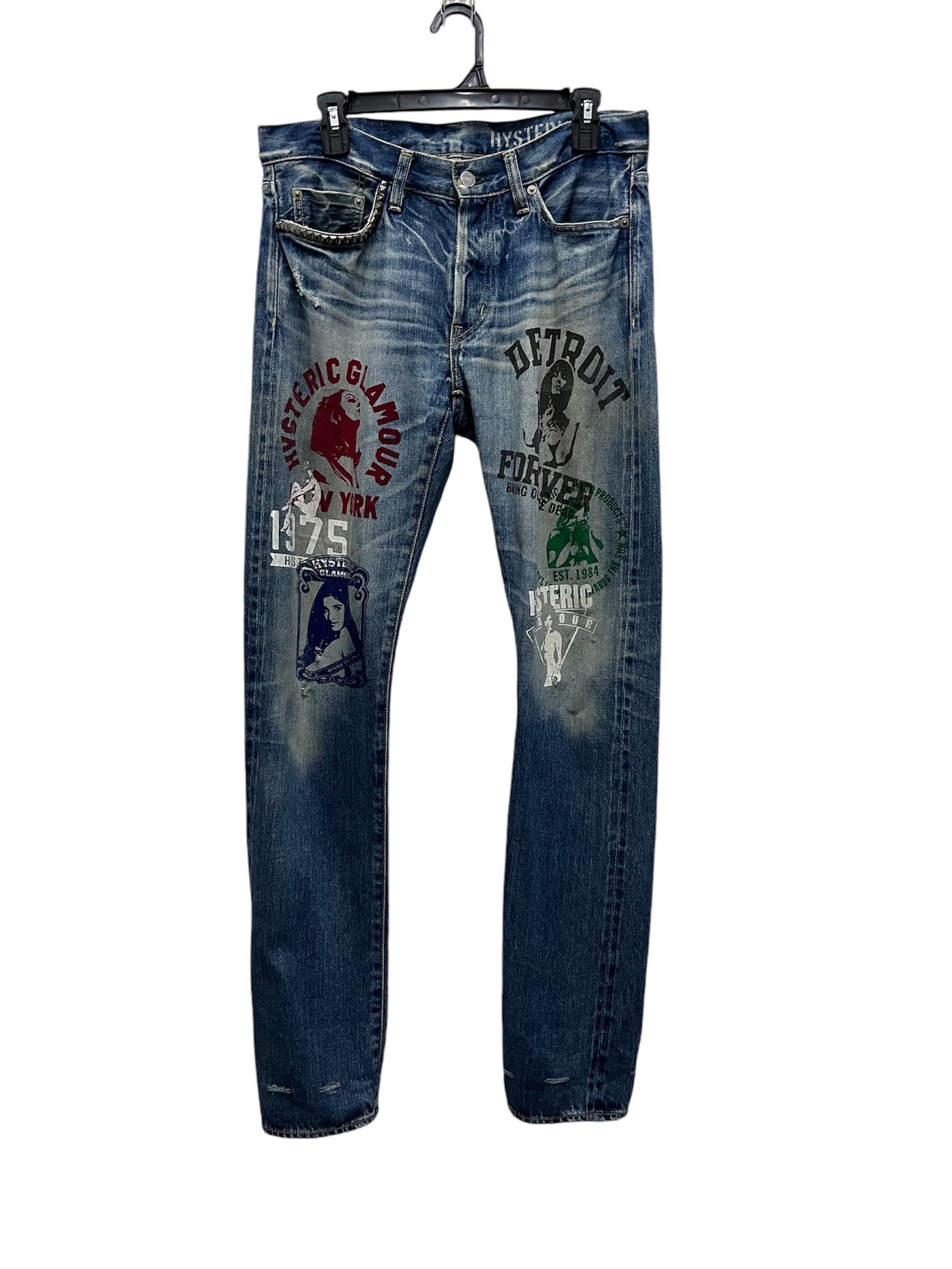Vintage Hysteric Glamor Japan Detroit Forever Selvedge Denim - Etsy