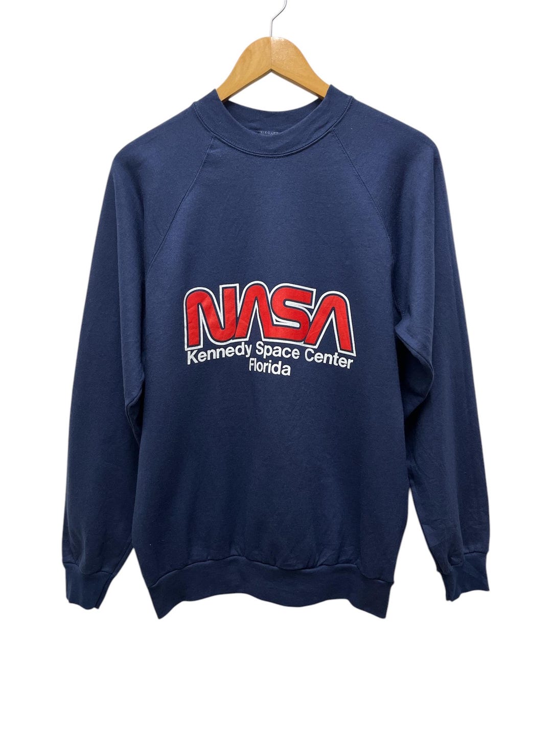 Vintage 80s NASA Kennedy Space Center Florida Pullover Sweatshirt Size ...