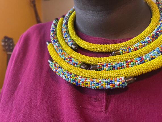 マサイ族のネックレス - Etsy 日本