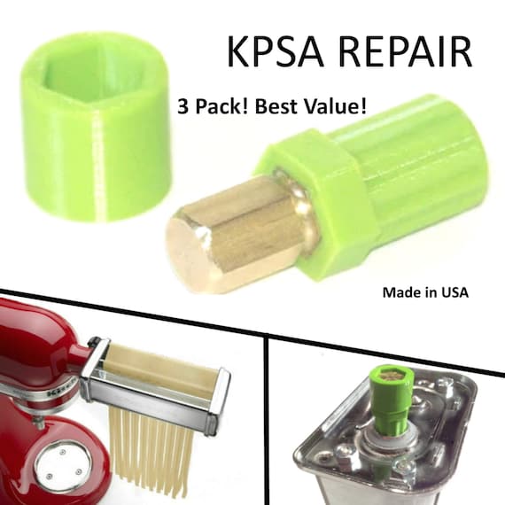 3 Pack BEST VALUE Kitchenaid Pasta Roller Repair Diy-hex Shear Shaft  Coupler Replacement 