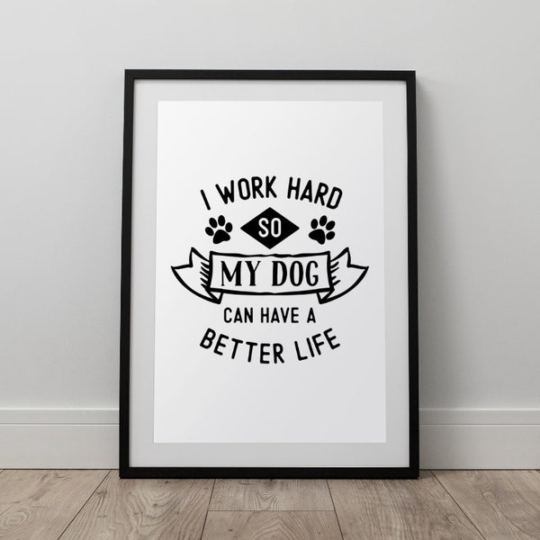 Dog print, dog quote print, Funny dog quote, New home gift, Dog lover gift, Humour wall art, Funny pet quotes, Home decor, Dog sign, Dog Mum