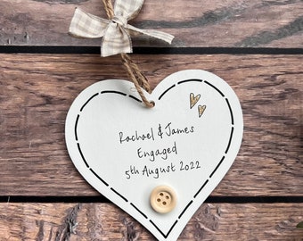 Engagement Gifts,Personalised Gift For Engaged Couple,Engagement Keepsake,Newly Engaged,Engagement Hamper,Engaged Gift,Engaged Bottle Tag