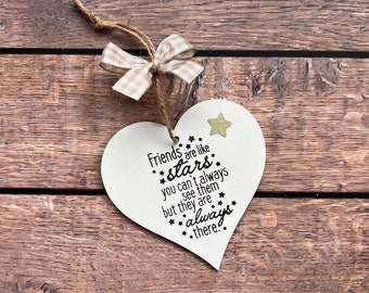 Good Friends Are Like Stars,Best Friend Gift,Friendship Gift,Birthday Gift,Thinking of You,Gift For Friend Birthday,Friend Gift Quote,Long D