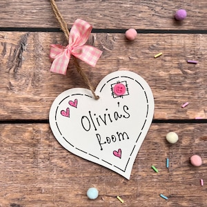 Personalised Girls Door Sign,Girls Name sign,Girls bedroom decor,Custom name sign,Personalised name sign playroom,Girls wall art,New Home