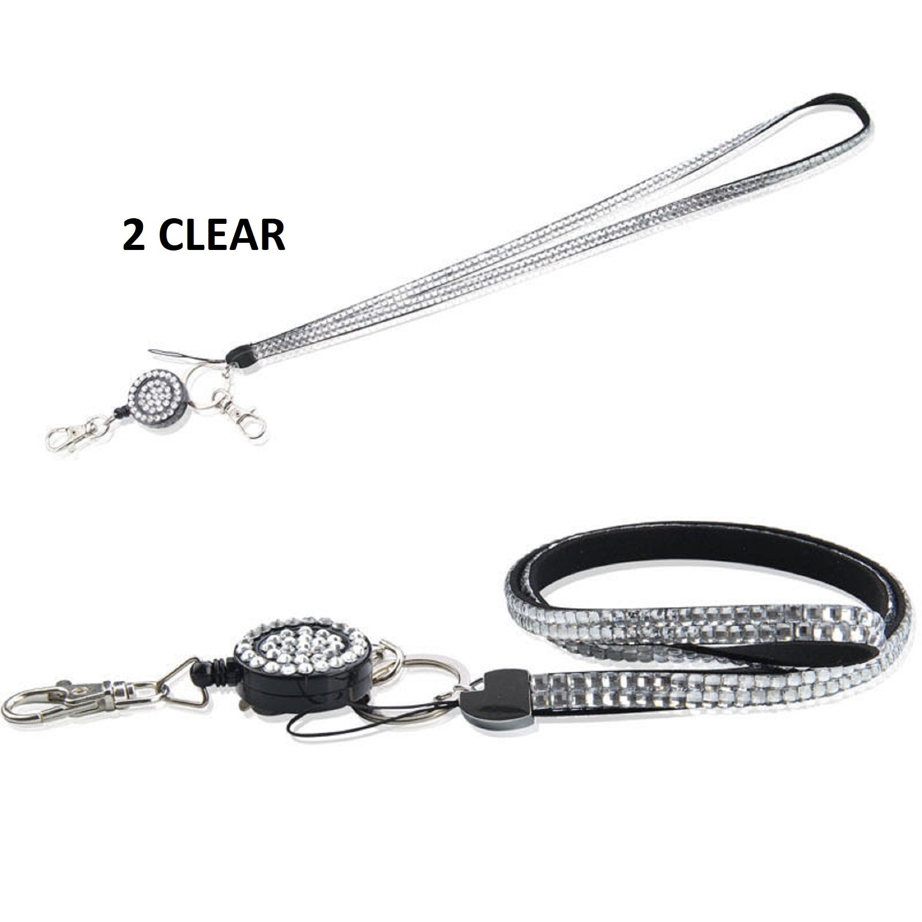 Lanyard Neck Strap Id Card Badge Holder Retractable Reel Yoyo Diamante  Rhinestone Cardholder Identity Cruise NHS Office Staff Sparkle Bling - Etsy, image size:1800x1800